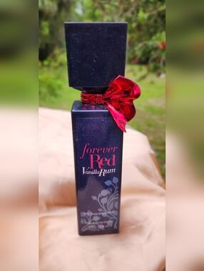 Forever Red Vanilla Rum  - Navy Bottle with Red Bow
